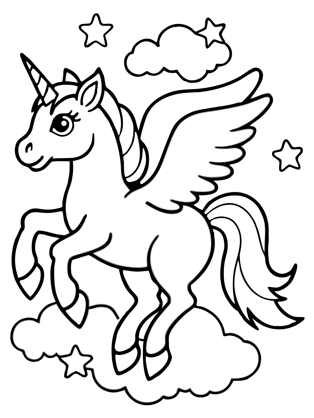 Unicorn Coloring Page